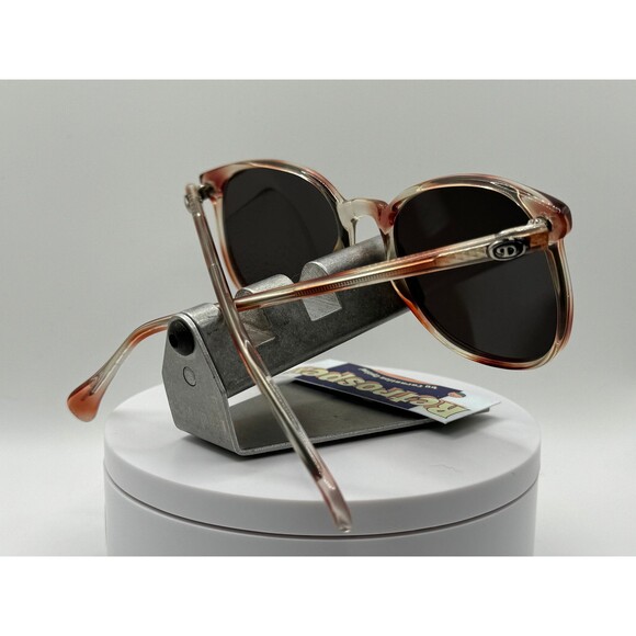 Vintage Oversize Sunglasses Preppy Style | Grey Lens | Brown Spot Retro Glasses main image 5